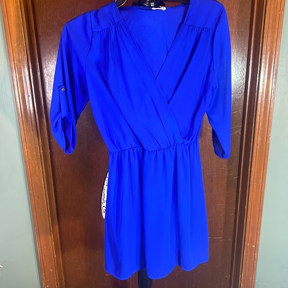 Women electric blue dress - Picture 2 of 5